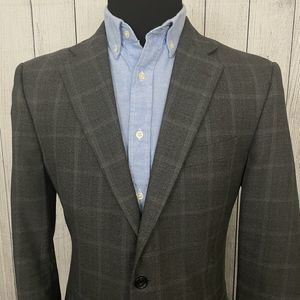 Jos. A. Bank Gray Plaid Blazer